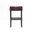 Ensemble de 2 tabourets de bar en cuir reconstitué de 30 pouces, brun