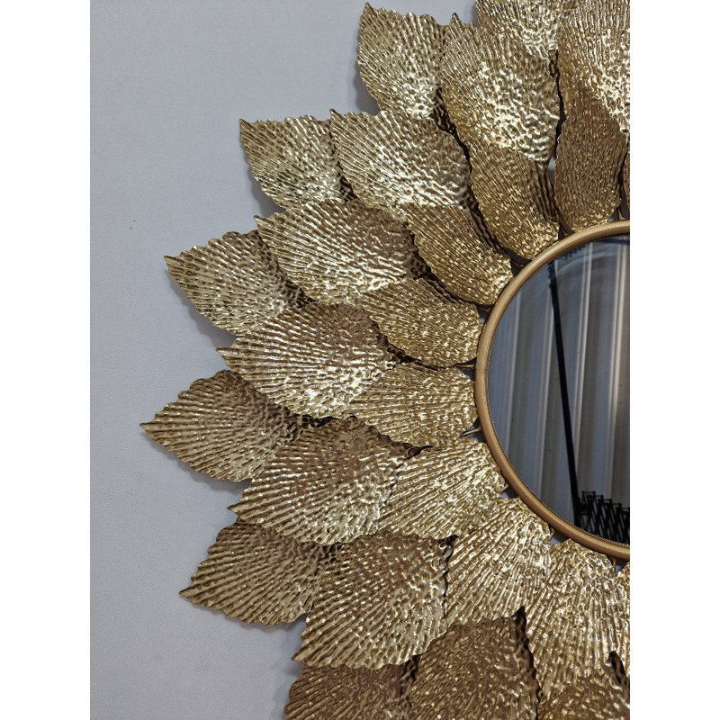 Deverel Metal Round Wall Mirror