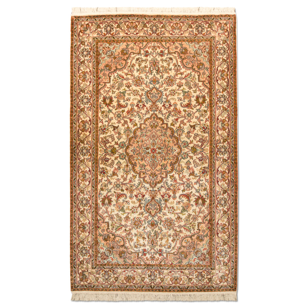 Gillham Handwoven Silk Beige Rug