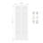 1-3/8" Door Thickenss Primed 5-panel Solid Core Shaker Bi-fold Door With Hardware-116376590