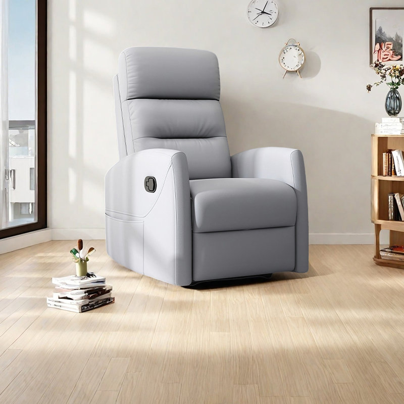 Ergonomic sponge comfortable recliner, Light Gray Technology Cloth Fabric