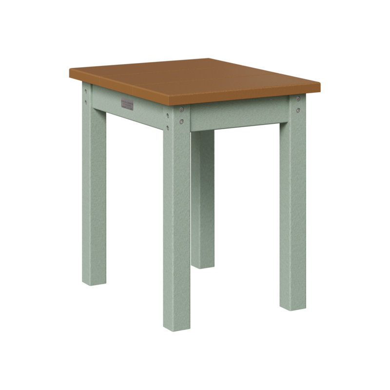 Berlin Gardens Economy End Table, Cedar, Seafoam