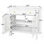 Meuble-lavabo autoportant avec tablette de rangement-568889067