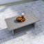 Table basse d'extérieur à 2 niveaux avec cadre en aluminium