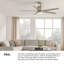 Ventilateur de plafond intelligent à DEL de 52 po Vail avec télécommande Hiro-108493496-108493499