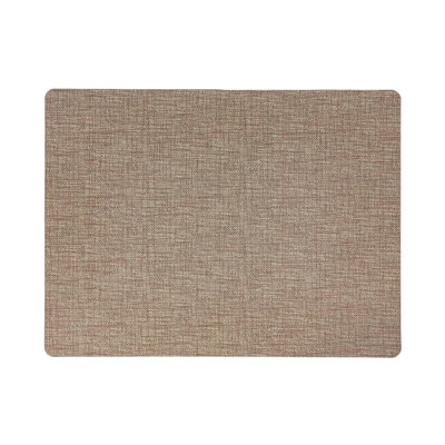 Frieling Novotela Luxe Rectangular Placemat, Rustic Brown, 16.5" X 12.5", Set Of 6