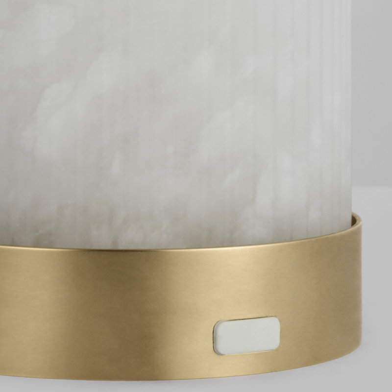 Tawa Alabaster Accent Rechargeable Table Lamp