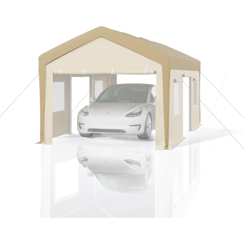 Carport Replacement Canopy Cover - Waterproof, UV-Resistant, and Wind-Resistant, 20 ft. W x 13 ft. D, Yellow