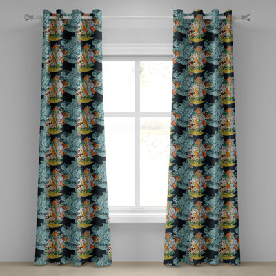 Sateen Blackout Curtains / Drapes Pair