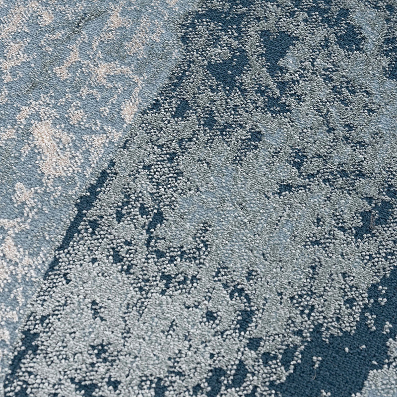 Abstract Wave Area Rug, Rectangle 5'3" x 7'
