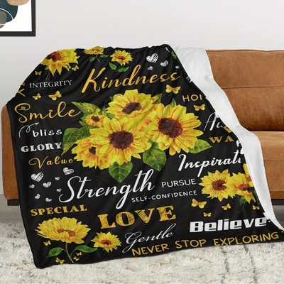 1 pièce, cadeaux de tournesol pour femme, jeté en tournesol 50 po x 60 po, jeté de guérison, cadeau d'anniversaire