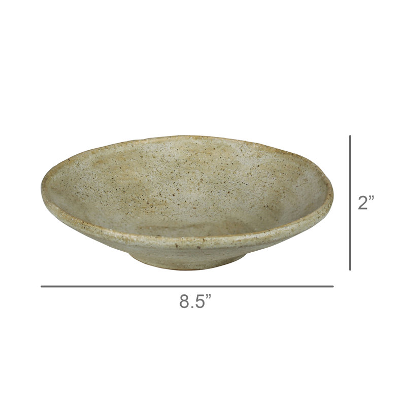 Umbria Bowl, Ceramic, White