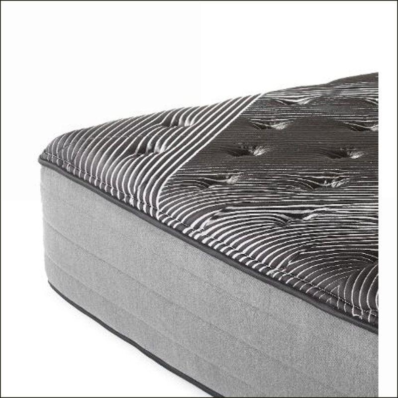 Mattresses | 14" Pure Ice Plush Quilted King Mattress with Cooling Ice Cover | Foam+Spring | Black, King