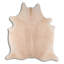 Tapis en peau de vache beige clair sur mesure-123839950
