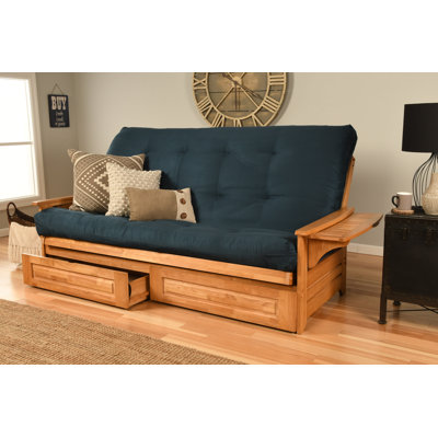 Stratford Queen 87'' Upholstered Futon