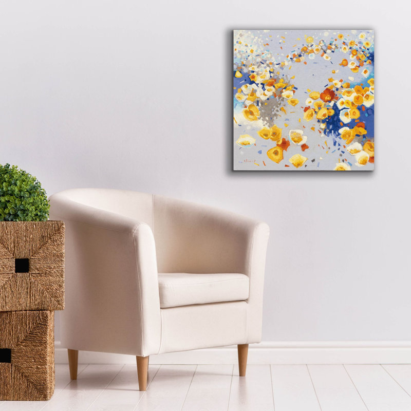 «Millefiori» par Shirley Novak, art mural sur toile, H 26 po x l 26 po x P 1,5 po