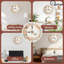 Horloge florale avec papillons