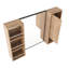 Armoires à pharmacie peu encombrantes, rangement miroir en bois 39,4 po, salle de bain moderne