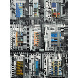 Patchwork City 26 Print by Marilyn Henrion