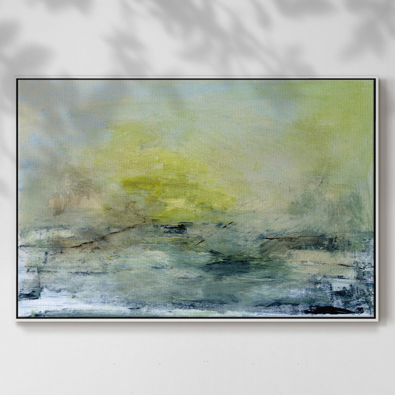 «Lightful», reproduction sur toile encadrée, Blanc, H 25 po x l 37 po x P 2 po