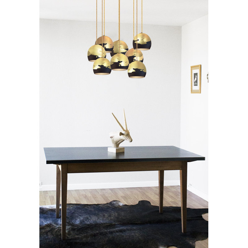 8 - Light Crystal Chandelier, Gold, Gold, 108" H x 18" W x 18" D
