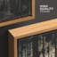 «Moody Black Forest Silhouette Lake View Wall Decor», reproduction d'art sur toile encadrée dans la chambre principale-128138823-128138822