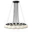 Luminaire suspendu sphérique en verre blanc de style médiéval français 37,4 po pour hall d'entrée, cage d'escalier
