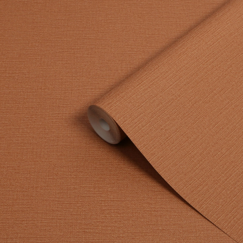 Intrigue 33cm x 52cm Texture Wallpaper Roll, Terra