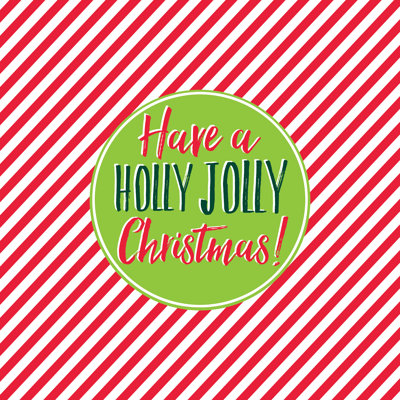 Have A Holly Jolly Christmas - Wrapped Canvas Print