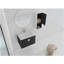 Lavabo de salle de bain mural avec cuve en céramique, armoire latérale, porte à fermeture en douceur et armoire combinée
