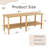 Modern 2-Tier TV Stand For Living Room Furniture, Rectangular Centre Table With Open Storage Shelf, Rounded Rubberwood Legs, Stable And Durable, Easy Assembly-555792673-555792686