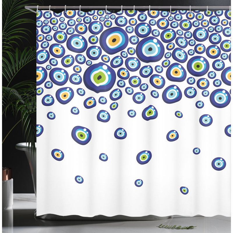 Ensemble de rideau de douche + crochets, H 75 po x l 69 po