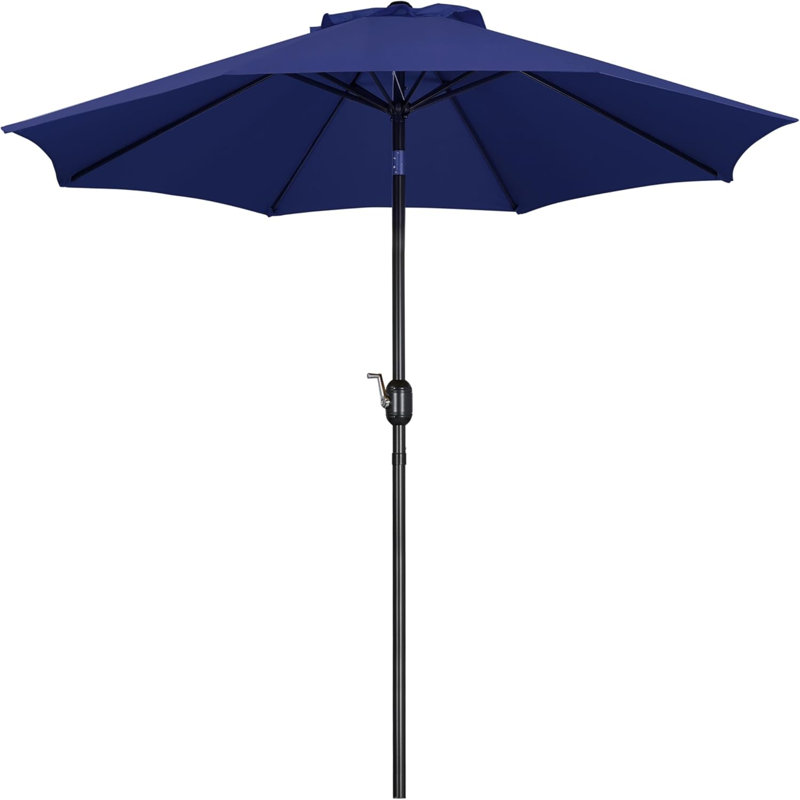 Calhaen 230cm Tilt Market Parasol, Navy