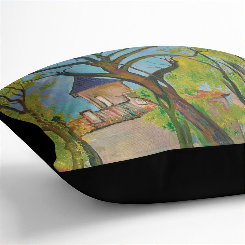 Square Cushion, 40cm H x 40cm W x 15cm D, Black