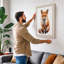 Fox Portrait Boho 1 Piece Wrapped Canvas Wall Art-965727332-965727356