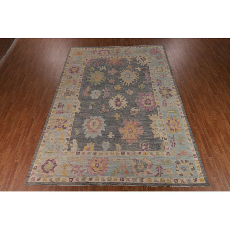 Vegetable Dye Oushak Oriental Large Rug 10