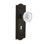 Meadows Plate with Decorative Keyhole and Crystal Meadows Knob