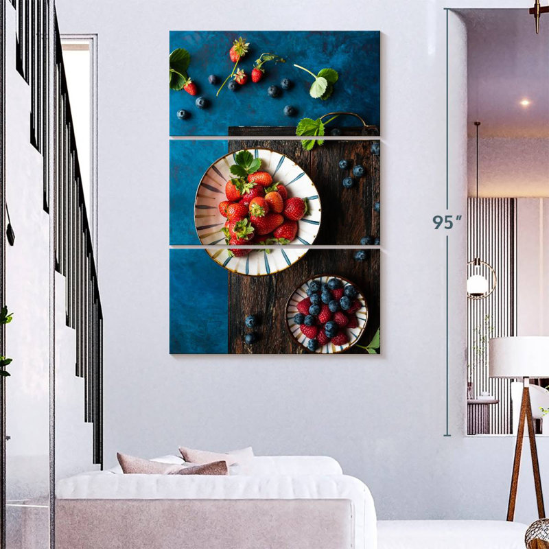 Arney Mixed Berries, 57" H x 36" W