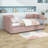 Upholstered Velvet Daybed with Trundle Bed-1139403366