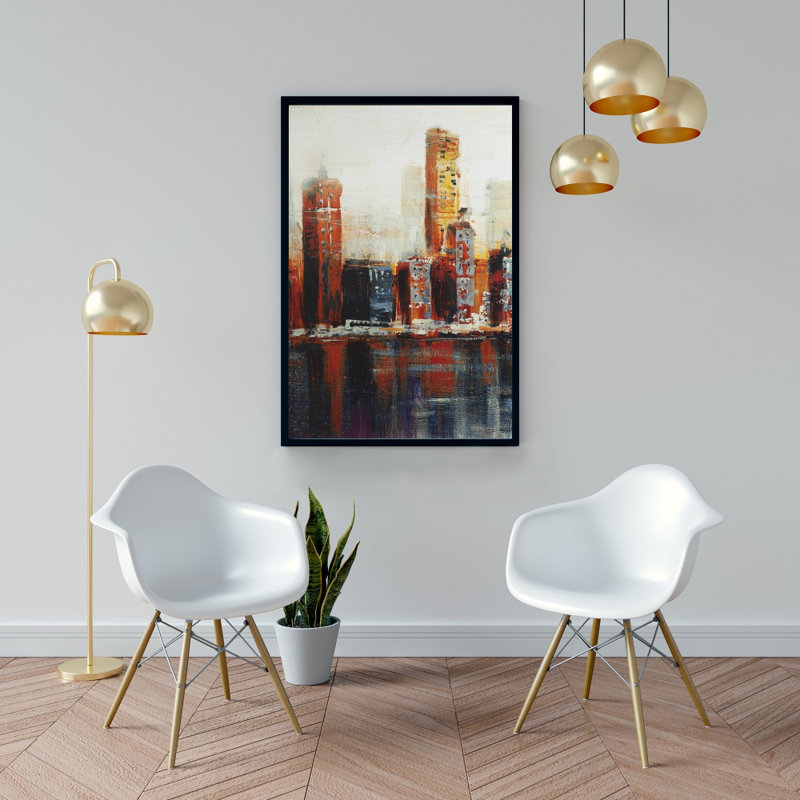 " Abstract Red Cityscape "