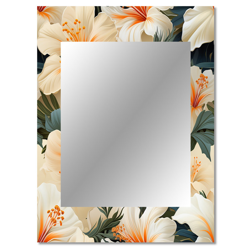 Motif tropical Tisch Papaya Dreams - miroir tropical, 40 po x 30 po