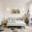 Lit de jour simple avec lit gigogne escamotable et charge USB