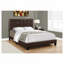 Lit plateforme tapissier en similicuir-251243088