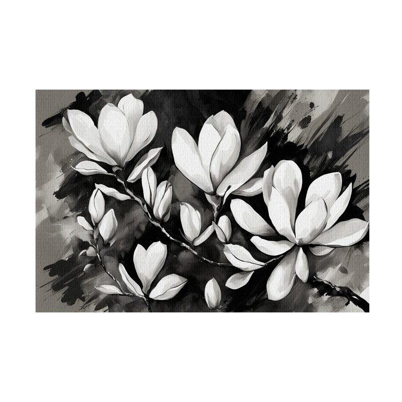 Art sur toile, l'encolure bolognaise, Tina Lavoie Magnolias, H 22 po x l 32 po