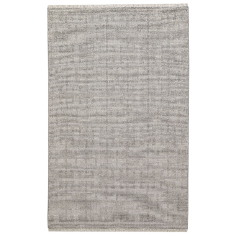Hand Knotted Wool Row Indoor Area Rug, Rectangle 2' x 3'