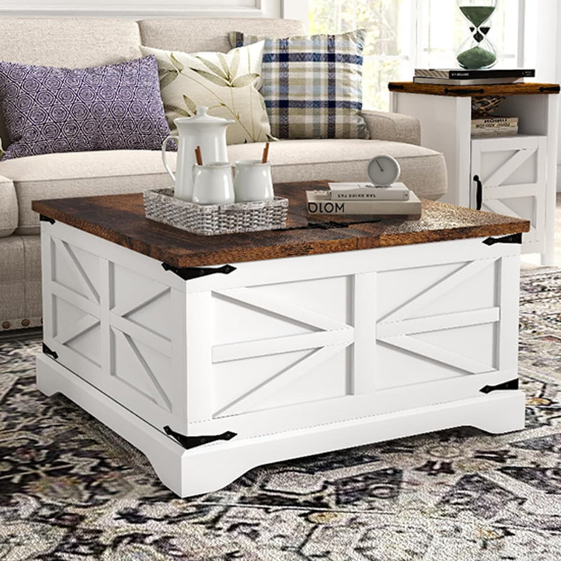 Table basse Magena, Blanc