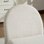 Fauteuil rembourré moderne avec repose-pieds en chenille