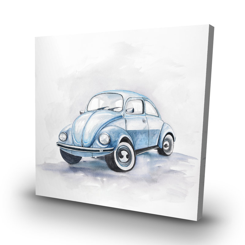 Beetle car - 32"x32" art on canvas