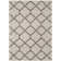 Tapis ivoire / gris à motif géométrique Helsel