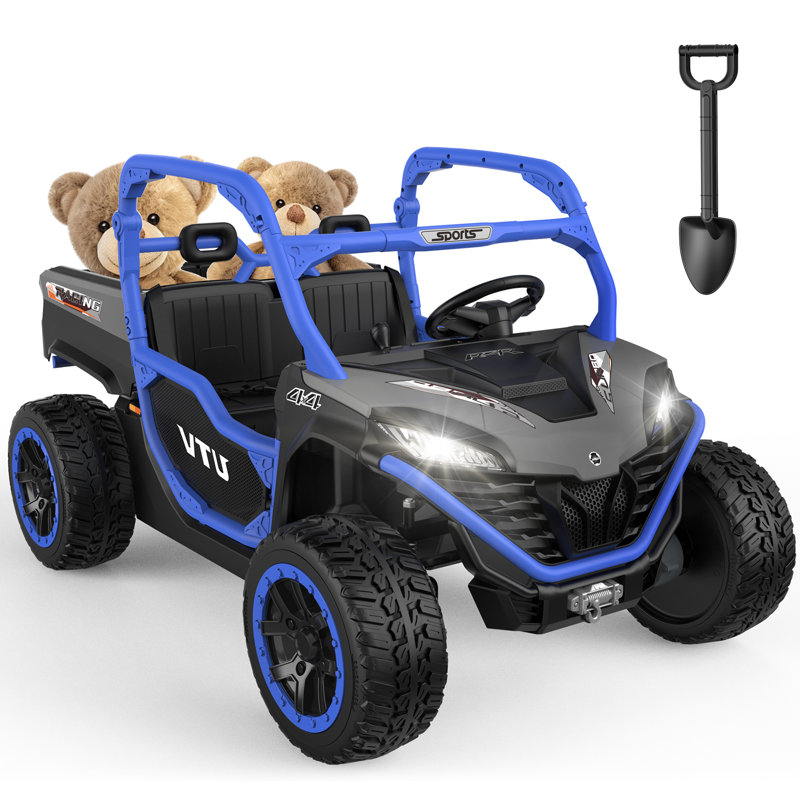 Anpabo 2 Seater All-terrain Vehicles Battery Powered Ride On With Remote Control, Blue